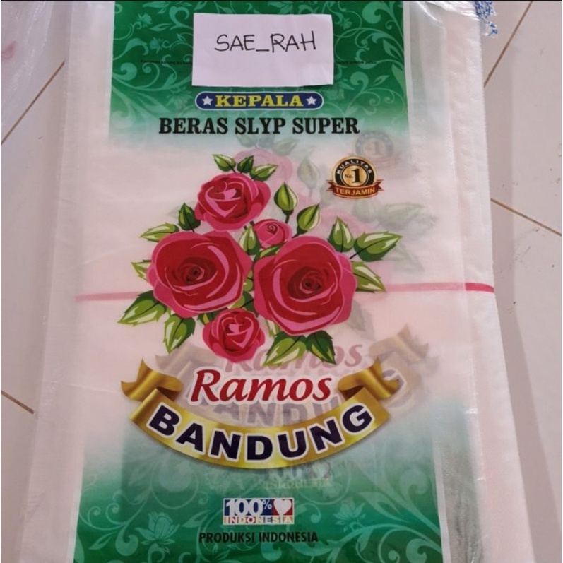 Karung Beras Laminasi 25 kg cap RAMOS