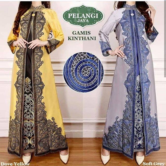 Gamis taffeta khintani pelangi jaya 2 / / kebaya wisuda / kebaya pesta / kebaya terlaris / gamis mus