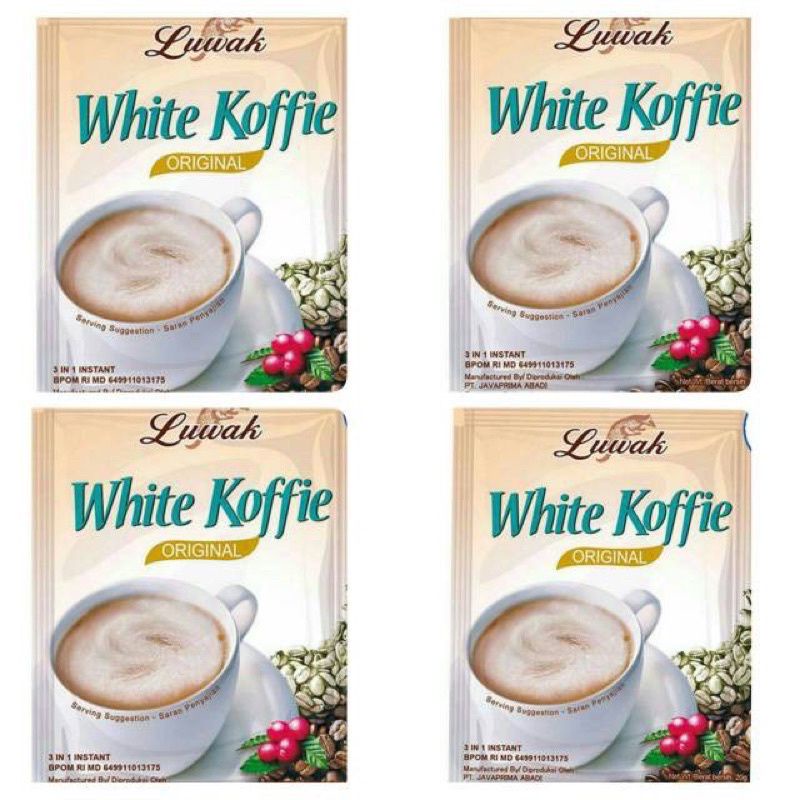 

kopi luwak white koffie renteng 10 x 20 gr ( Renteng Renceng)