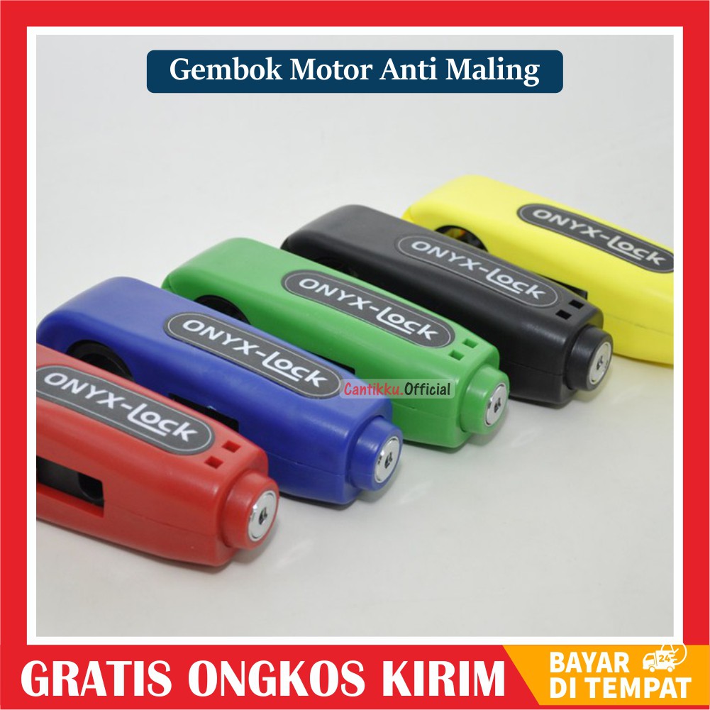 [COD] GEMBOK MOTOR ANTI MALING GRIP LOCK KUNCI MOTOR ONYX KUNCI PENGAMAN MOTOR STANG MOTOR ORIGINAL