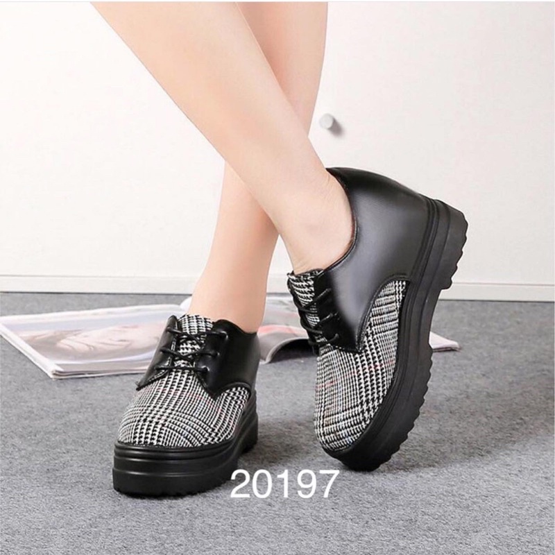 sneakers wedges 20197 tinggi 7cm sepatus sendal wanita import realpict