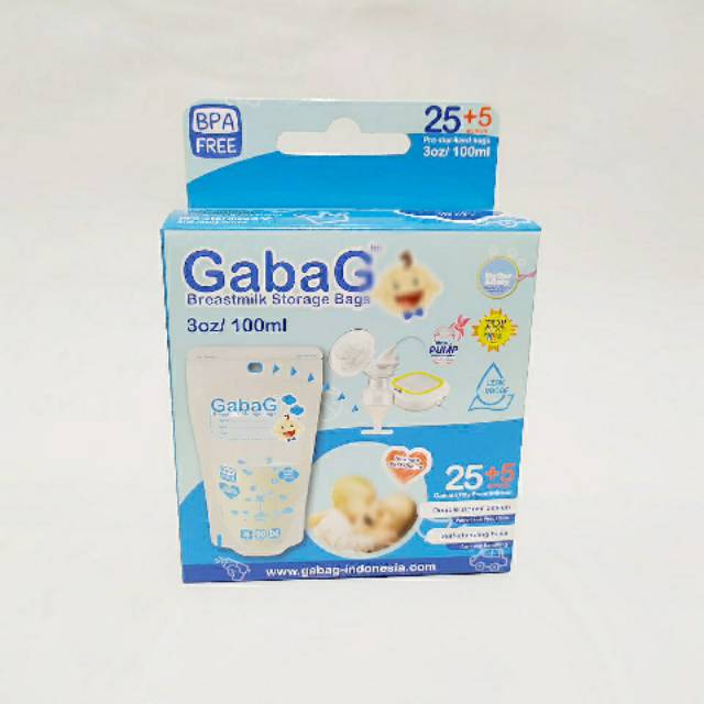 Gabag Kantong Asi biru 100ml / kantong asi gabag 100ml