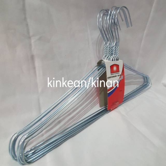 Hanger Kawat / Gantungan Baju Isi 10