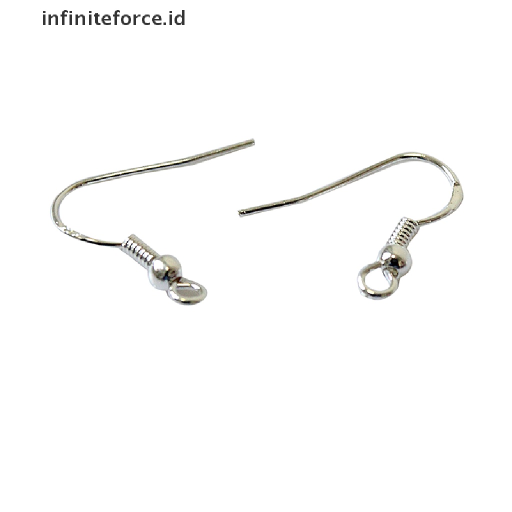 (Infiniteforce.Id) 100pcs / Set Anting Kait Gantung Bahan Sterling Silver 925 Gaya Perancis Untuk Wanita