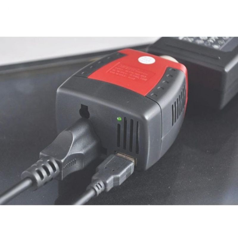 Taffware Power Car Inverter 150W 220V AC EU Plug 5V USB Charger T150w