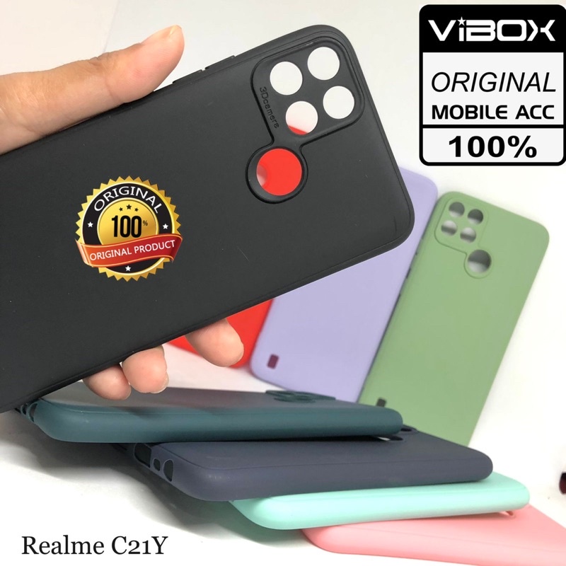 GROSIR VIBOX MAKARON TPU 3D REALME C21Y SILIKON CASE MATTE PREMIUM