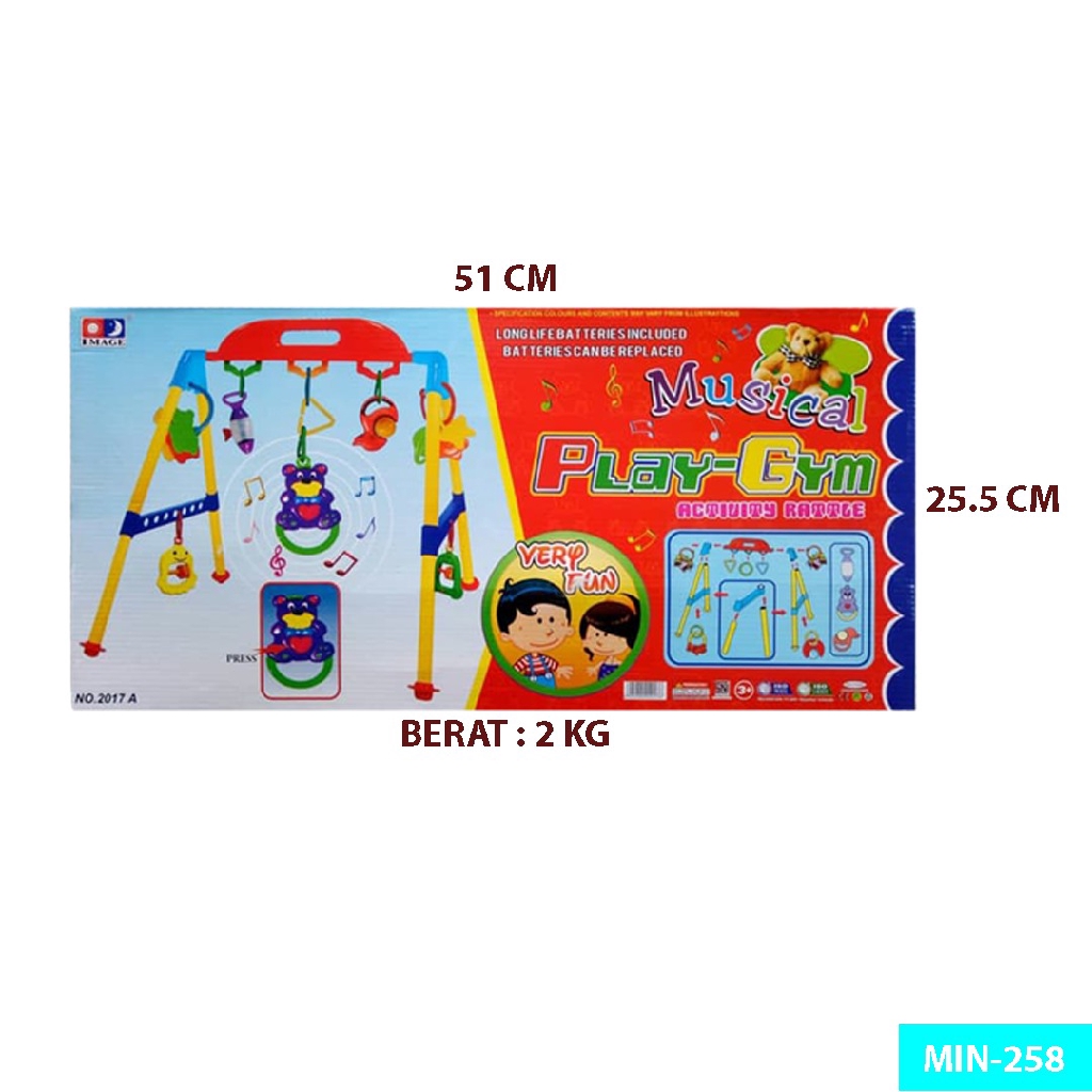 Baby Musical Play Gym / Musik Mainan Rattle Bayi Anak Play Gym