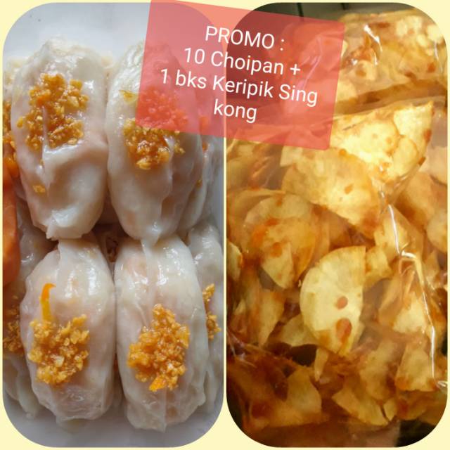 PROMO Paket bundle isi 10 pcs Choipan + 1 bks Keripik Singkong