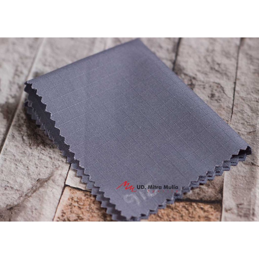 Kain Ribstop Drill Istex, Bahan Seragam, Kode 216 Warna Abu muda