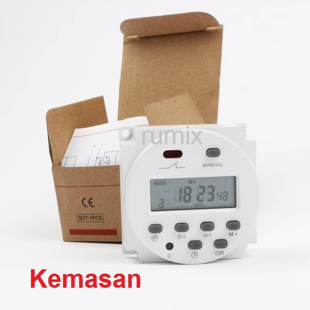 Timer Switch Digital Time Delay Relay 12V 220V CN101A Untuk Lampu Digital Timer Programmable On Off