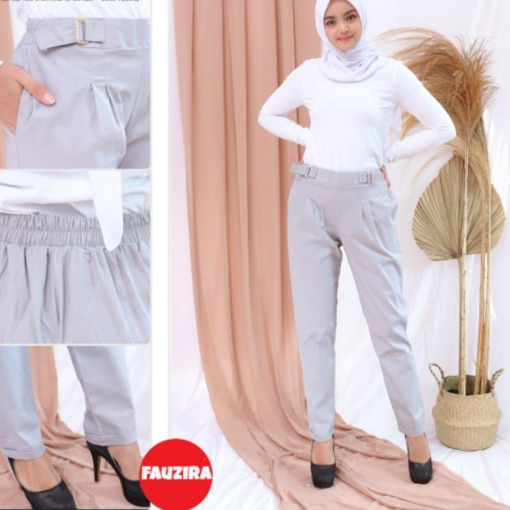 LANGSUNG KIRIM.. CELANA KERJA KANTOR BAHAN COTTON TWILL FAUZIRA MODEL RING