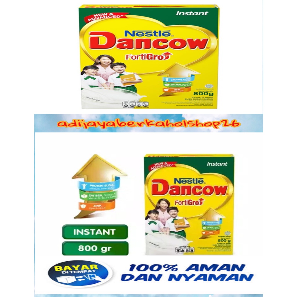 

SUSU DANCOW FORTIGO INSTAN PUTIH 780Gram COD