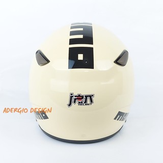  Helm Motor SNI  Bogo JPN Momo 07 Cream Glossy Full Cat 