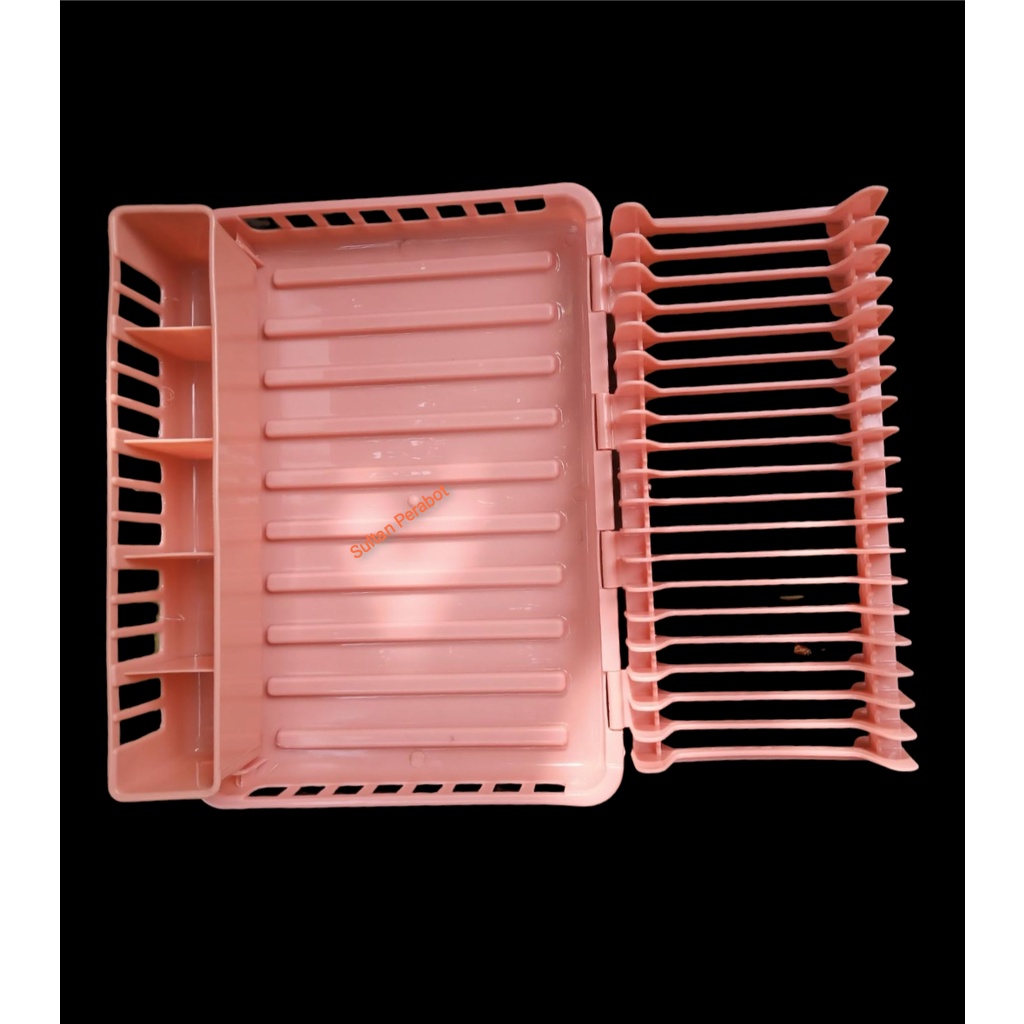 Rak piring  MURAH serbaguna plastik Multifungsi / Sunlife PARCO DISH RACK  dgn plus nampan serbaguna