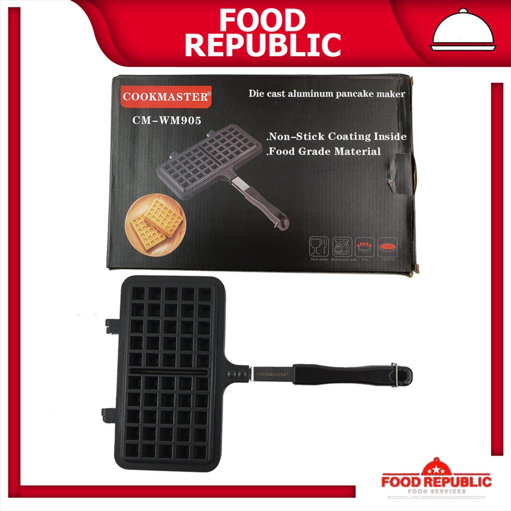 WAFFLE - PANCAKE MAKER DIE CAST COOKMASTER CMWM905 NON STICK