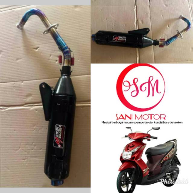 Knalpot Racing Tsukigi Mio Soul Leher Pelangi