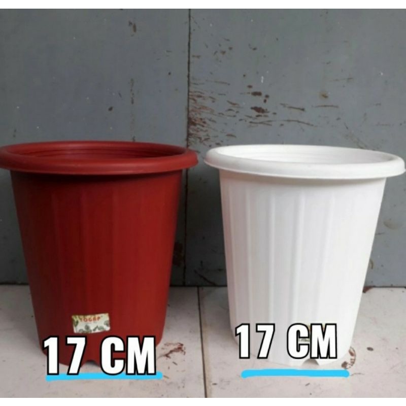 Pot tinggi pot plastik yogap 25, pot tinggi 27 cm, bagus & murah