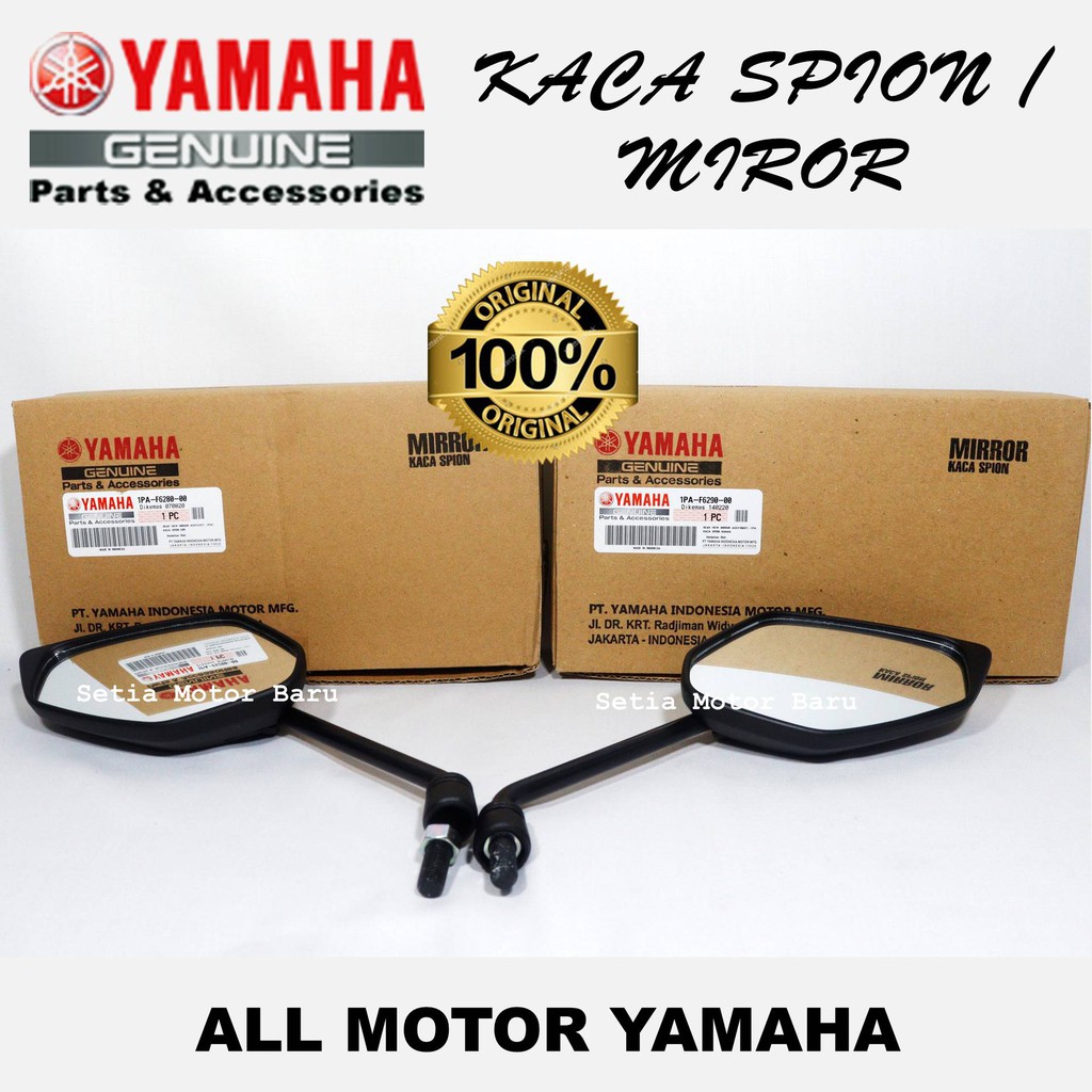 Yamaha Kaca Spion Sepion Model Daun Motor Mio Mx New Vixon Jupiter F1 Fino Xeon Asli Yamaha