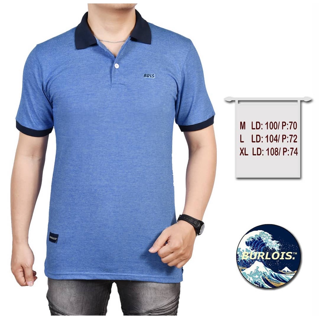 Burlois Store Kaos Kerah Pria Gerimis Polo Shirt Gerimis Premium Original