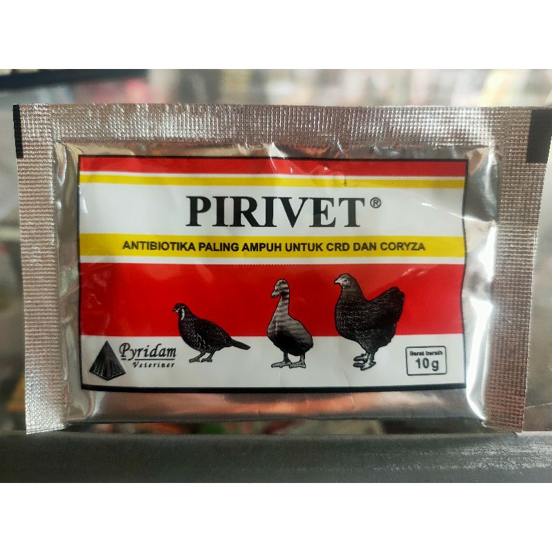 pirivet 10 gram pyrivet obat antibiotik CRD ayam unggas-pyridam