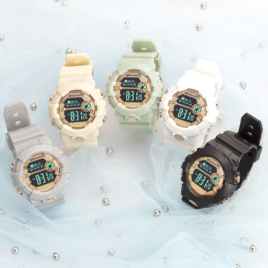 ✨READY✨  Jam Tangan Wanita Couple Watches Elektronik Sport Dial Besar