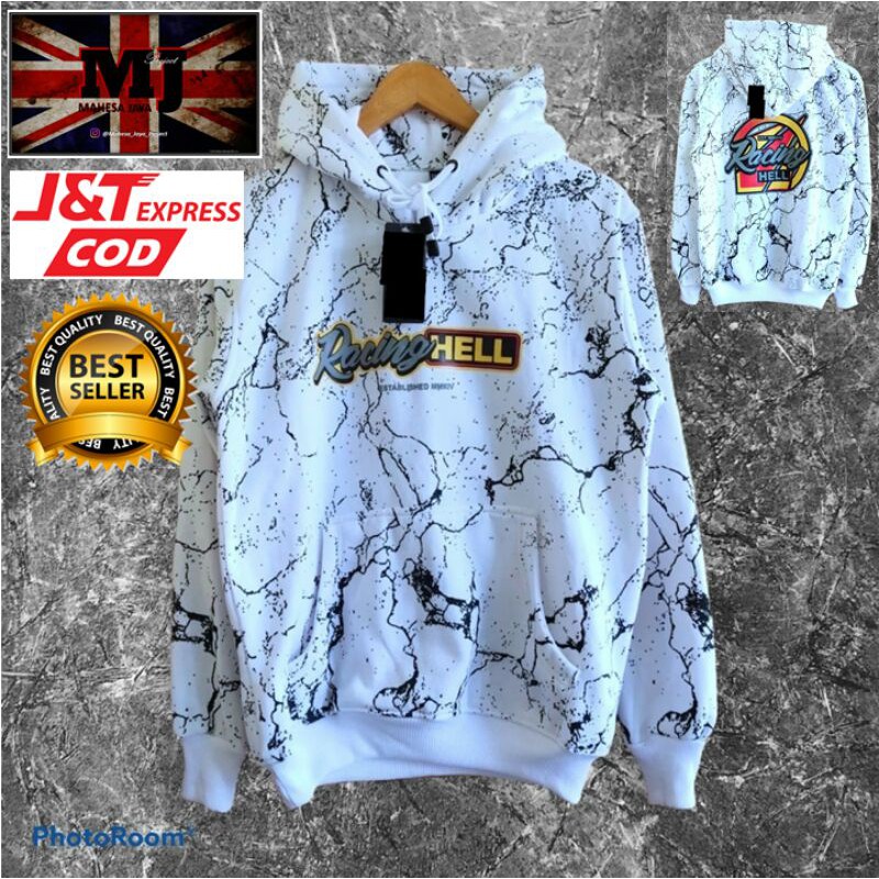 JAKET SWEATER HOODIE RACING HELL FULL PRINT
