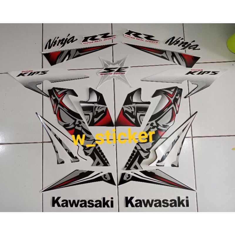 Striping Ninja RR 2013 Putih SE