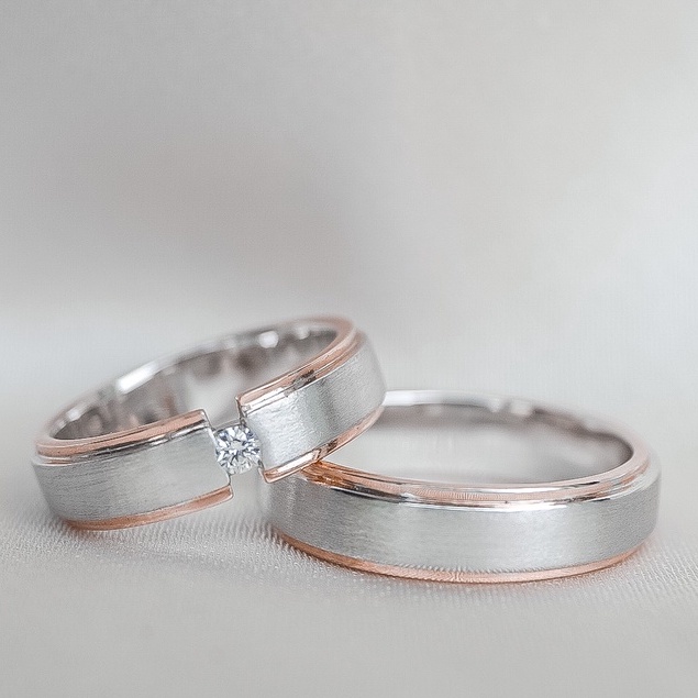 cincin kawin / cincin nikah / cincin pernikahan berlian DRF00317/316