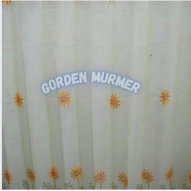 Vitras Bordir Tulip Matahari/ furing gorden/ jual Vitras gorden