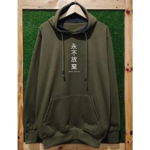 Sweater Hoodie Pria Distro Kachios Original Anime Bahan Cotton Flecce / Hoodie Kachios - Sweater Hoodie Kachios Green Army - UNISEX - Pulover - Bigsize - Jumbo - M - 3Xl / COD ( Bayar Ditempat )