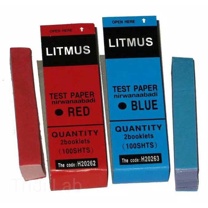 Kertas Litmus Lakmus Merah dan Biru 1 Paket Isi Biru & Merah