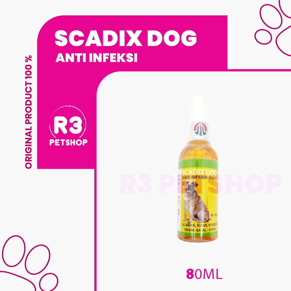 Spray anti Infeksi dan Penyakit Kulit pada Anjing SCADIX dog