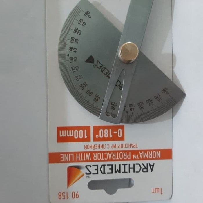 

Star Penggaris Busur Derajat Protector Stainless Steel 10Cm 180 Derajat Hot Sale