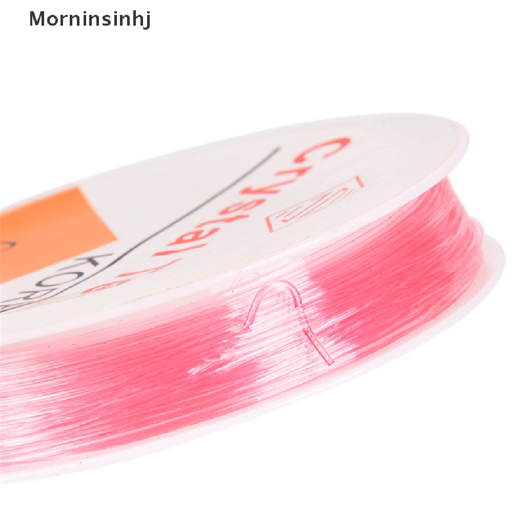 Mornin 1Roll Elastis Stretch Manik-Manik String Cords Kawat Membuat Perhiasan Benang 0.6mm id