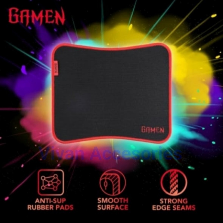 Gamen GP-M Black Mousepad Gaming Antislip