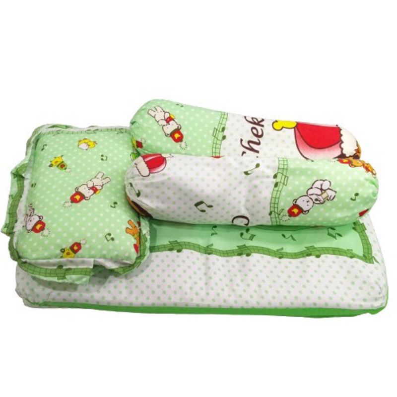 chekiddo 3 in 1 medium perlengkapan tidur bayi bantal,guling,kasur /paket kado  kasur bayi chekiddo