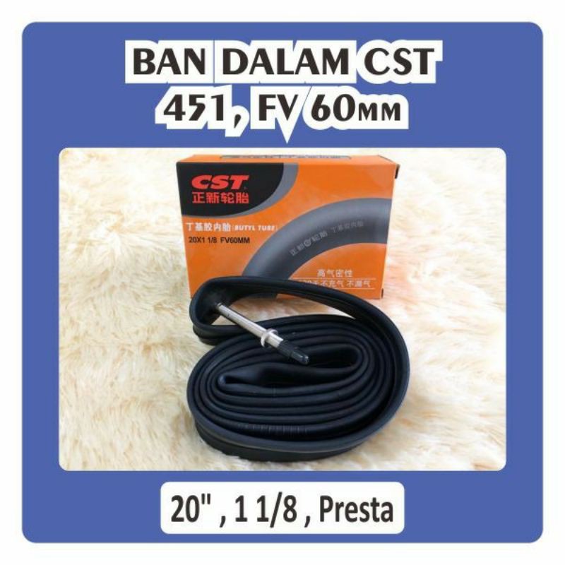 Ban dalem CST pentil kecil presta Dalam 451 valve panjang 6 cm 60 mm 6cm 60mm 1 per 8 1/8 not 406