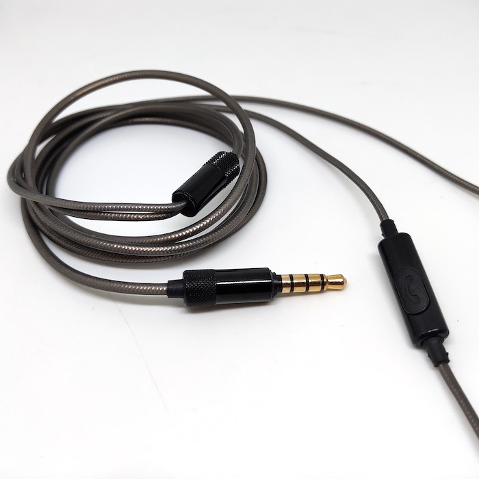 Titanium Metal Color Aluminum Foil Cable Replacement With Mic