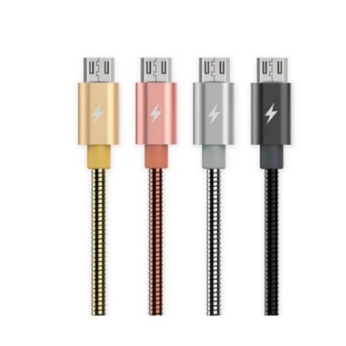 Kabel Data Metal Edition Kabel Micro usb/ Type C/ ipone 5 6 6s 6s+ 7 8 X XR XS 11 12 13 Pro Max By Z-box