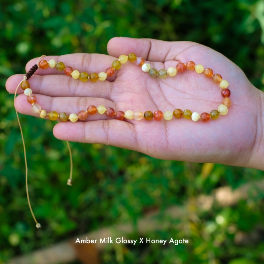 Kalung Amber Baltic Milk Glossy X Honey Agate