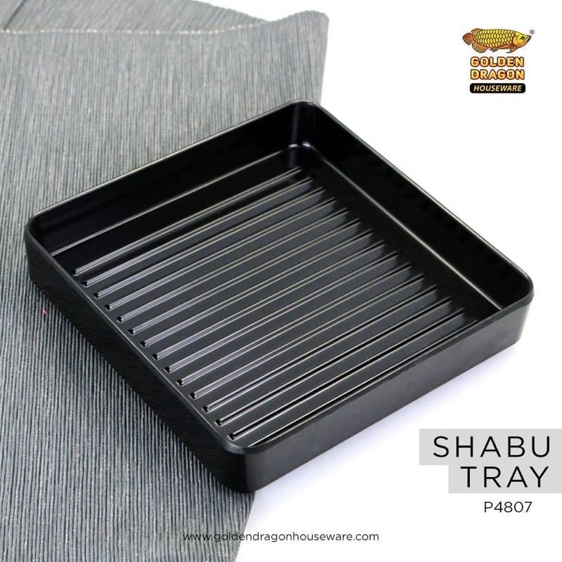 P4807 PIRING SHABU SHABU Melamine Kotak Susun 6,25inch Golden Dragon