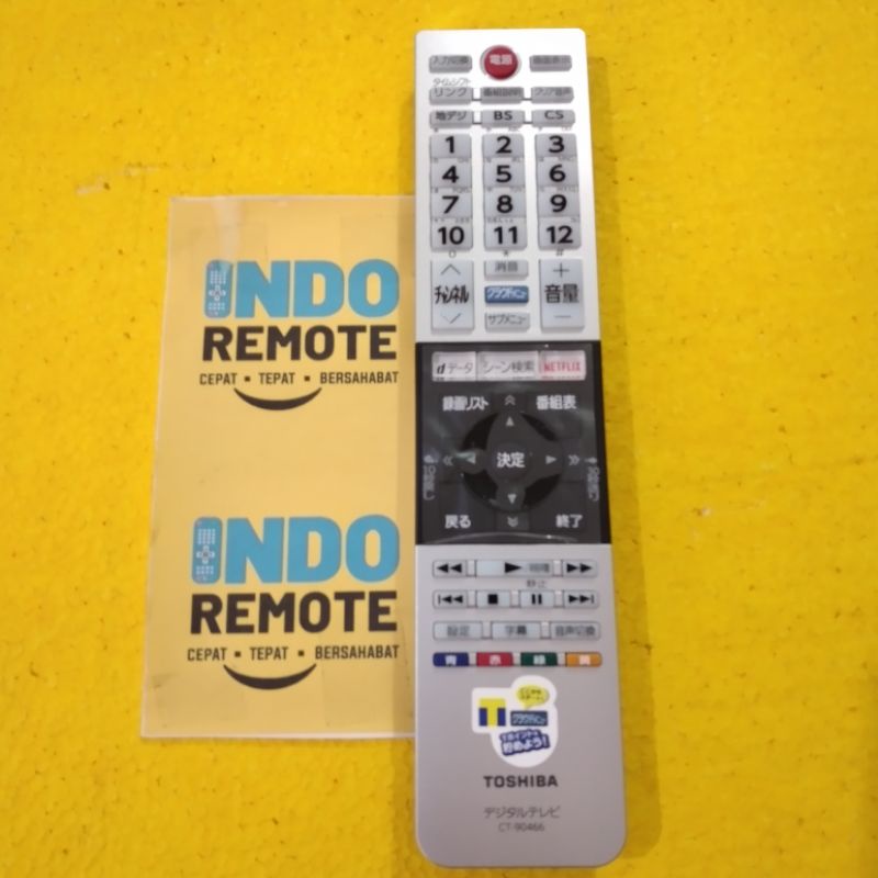 REMOTE TV TOSHIBA CT-90466 ORIGINAL