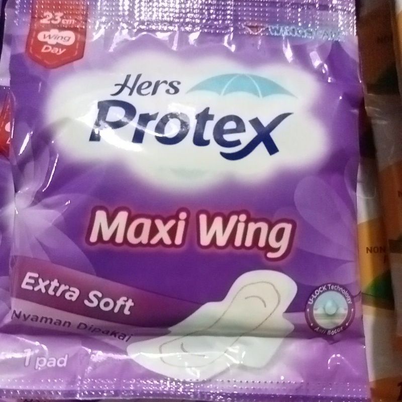 Protex Maxi Wing Ungu 1 pad renceng 10 sct