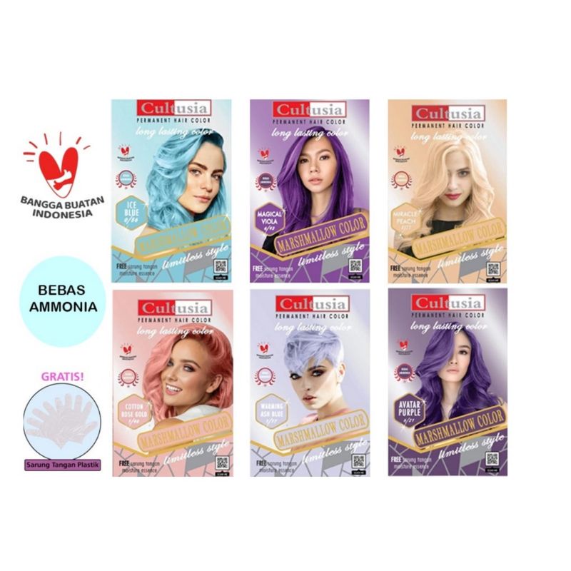 Cultusia Pewarna Rambut Hair Color/Pewarna Rambut 30ml