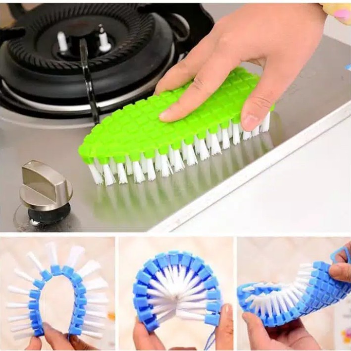 Sikat WC LENGKUNG Bisa TEKUK Fleksible Cleaning Brush Flexible Toilet Kloset Wastafel Lantai Sudut