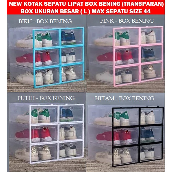 (Apple) kotak sepatu Ukuran L ( Max Muat Sepatu Size 44 ) / Shoe Box Portable