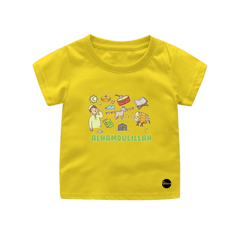 Aitana - Baju Kaos Muslim Tema Berdoa Ready Bayi Anak Remaja Dewasa Bahan Katun Combed 30s