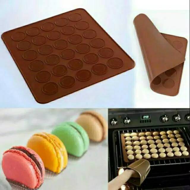 Alas cetak macaron