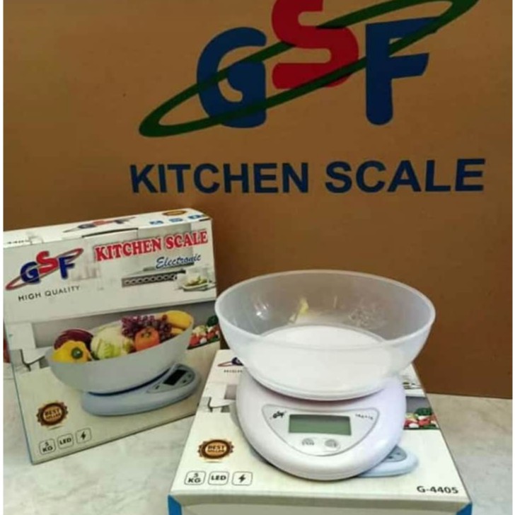 TIMBANGAN DAPUR DIGITAL MANGKOK / TIMBANGAN KUE 5KG GSF 4405 / TIMBANGAN KUE DAPUR SERBAGUNA 5 KG GSF 4405 / GSF G 4405 / GSF G-4405