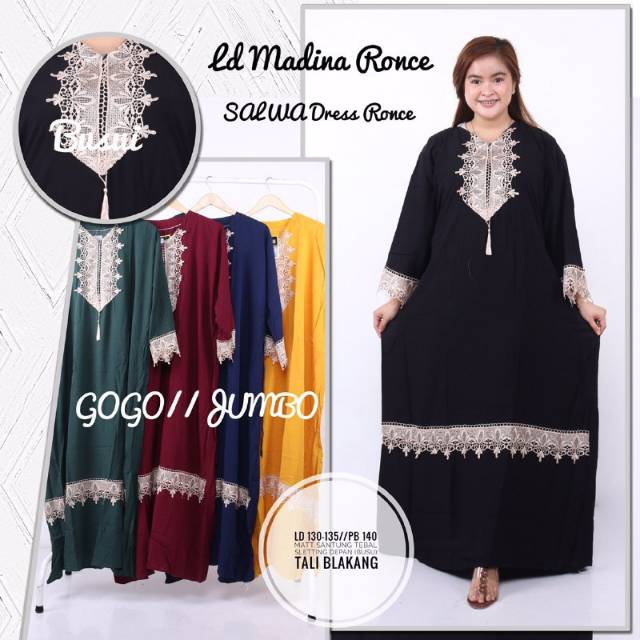 Gamis Arabian Jumbo Salwa Dress
